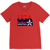 usa basketball logo V-Neck Tee