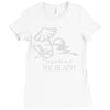 i'd rather be at the beach Ladies Fitted T-Shirt
