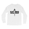 eat bbq drink beer Long Sleeve Shirts