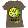 pro tennis ball Ladies Fitted T-Shirt