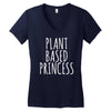 plant based princess Women's V-Neck T-Shirt