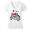cafereacer custom Women's V-Neck T-Shirt