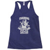 training to go super saiyan Racerback Tank