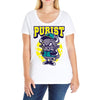 angry bull Ladies Curvy T-Shirt