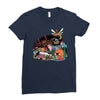 drawing some insects Ladies Fitted T-Shirt