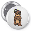 pirate bear Pin-back button