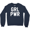 girl power white logo Crewneck Sweatshirt