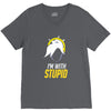 im with stupid V-Neck Tee