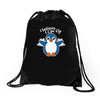 learning to fly Drawstring Bags