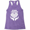 school counselor Racerback Tank