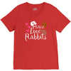 peace love rabbits V-Neck Tee