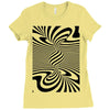 optical illusion Ladies Fitted T-Shirt
