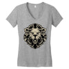 lion head Women's V-Neck T-Shirt