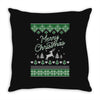 merry christmas ugly christmas sweater Throw Pillow