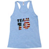 team 10 american flag Racerback Tank