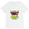mommy's looks daddy's gas V-Neck Tee