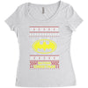 batman christmas Women's Triblend Scoop T-shirt