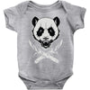 black metal panda Baby Onesie