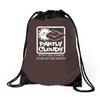 partly cloudy 100% getting wasted gift drugs drinking pissed bong fuun Drawstring Bags