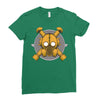 deco gasmask Ladies Fitted T-Shirt