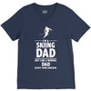 i'm a skiing dad   daddy V-Neck Tee