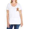 Ginger Bread Pocket Ladies Curvy T-Shirt