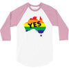 Vote Yes Australia 3/4 Sleeve Shirt
