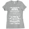 I Am An April Women Ladies Fitted T-Shirt