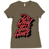 do what they won't Ladies Fitted T-Shirt