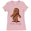 hug a wookiee Ladies Fitted T-Shirt