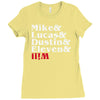 mike, lucas, dustin, eleven &amp; will Ladies Fitted T-Shirt