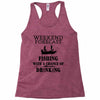 fishing funny Racerback Tank