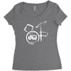 dw drum Women's Triblend Scoop T-shirt