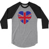 england flag 3/4 Sleeve Shirt
