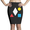 clean bandit shapes geometric Pencil Skirts
