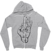 hand Zipper Hoodie