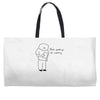 bad poetry Weekender Totes