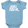 popular han shot first Baby Bodysuit