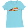top bun Ladies Fitted T-Shirt
