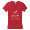 i am your father   mens funny Women's V-Neck T-Shirt