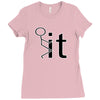 funny sweat Ladies Fitted T-Shirt