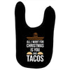 i love you and tacos Baby Bibs
