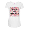 Never Say Game Over Maternity Scoop Neck T-shirt