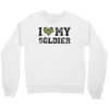 i love my soldier regular camouflage Crewneck Sweatshirt