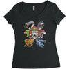 hidden temple Women's Triblend Scoop T-shirt