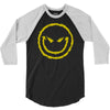 evil smiley emoticon 3/4 Sleeve Shirt