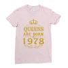 queens are born in 1978 Ladies Fitted T-Shirt