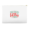 merry christmas ya filthy animal Accessory Pouches