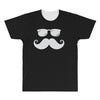 hipster glasses and moustache All Over Men's T-shirt