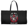 be my beelze bud Weekender Totes